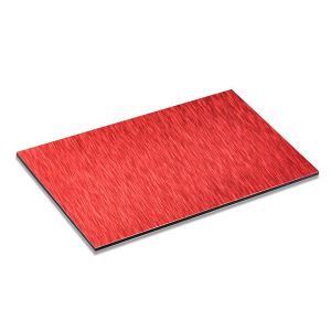 Aluminijski kompozitni panel od crvenog brušenog materijala